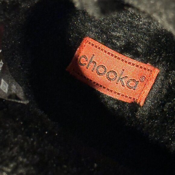 Chooka Women's Waterproof Duck Chelsea Rain Boots Size 10 BlackPlush Lining NEW - Picture 12 of 16